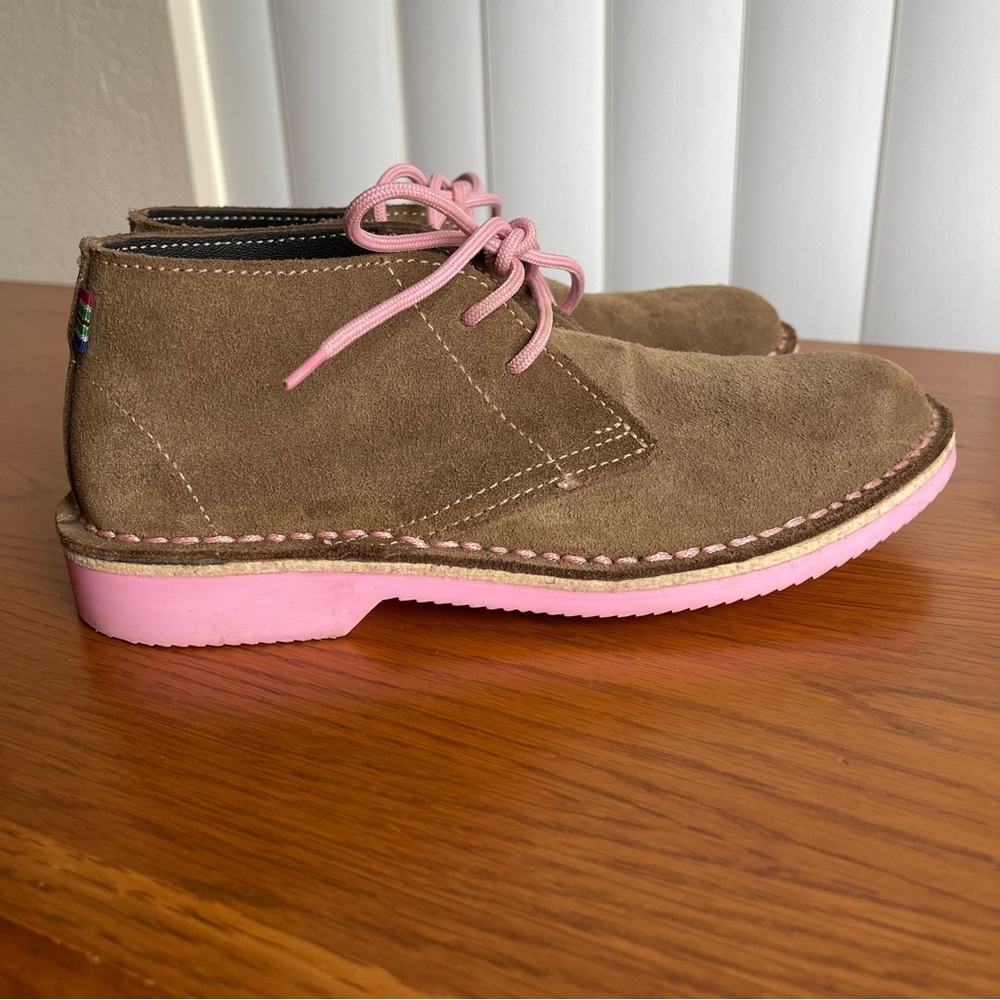 Veldskoen Heritage Uhambo Chukka Boots Pink Sole Suede Lace Up Women’s Size 6 - Picture 4 of 15